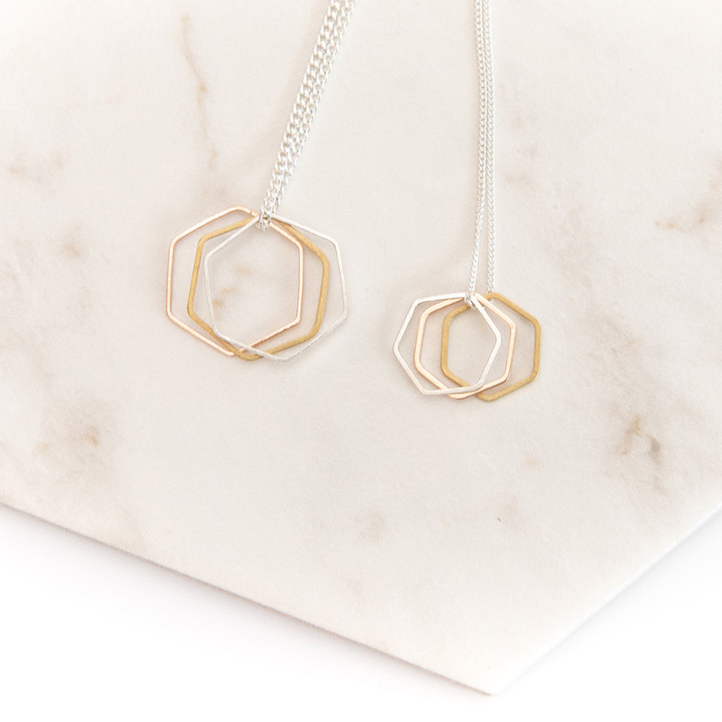 Geometric Hexagon Necklace, Small/Medium | LEAK | Gifts | Homeware | Accessories